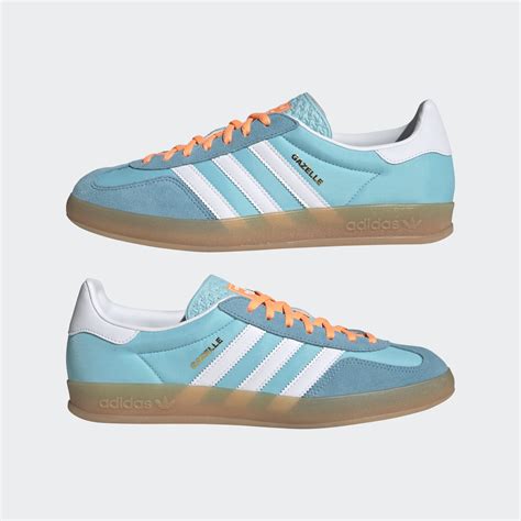 adidas gazelle damen blau 38|Adidas blue gazelle sneakers.